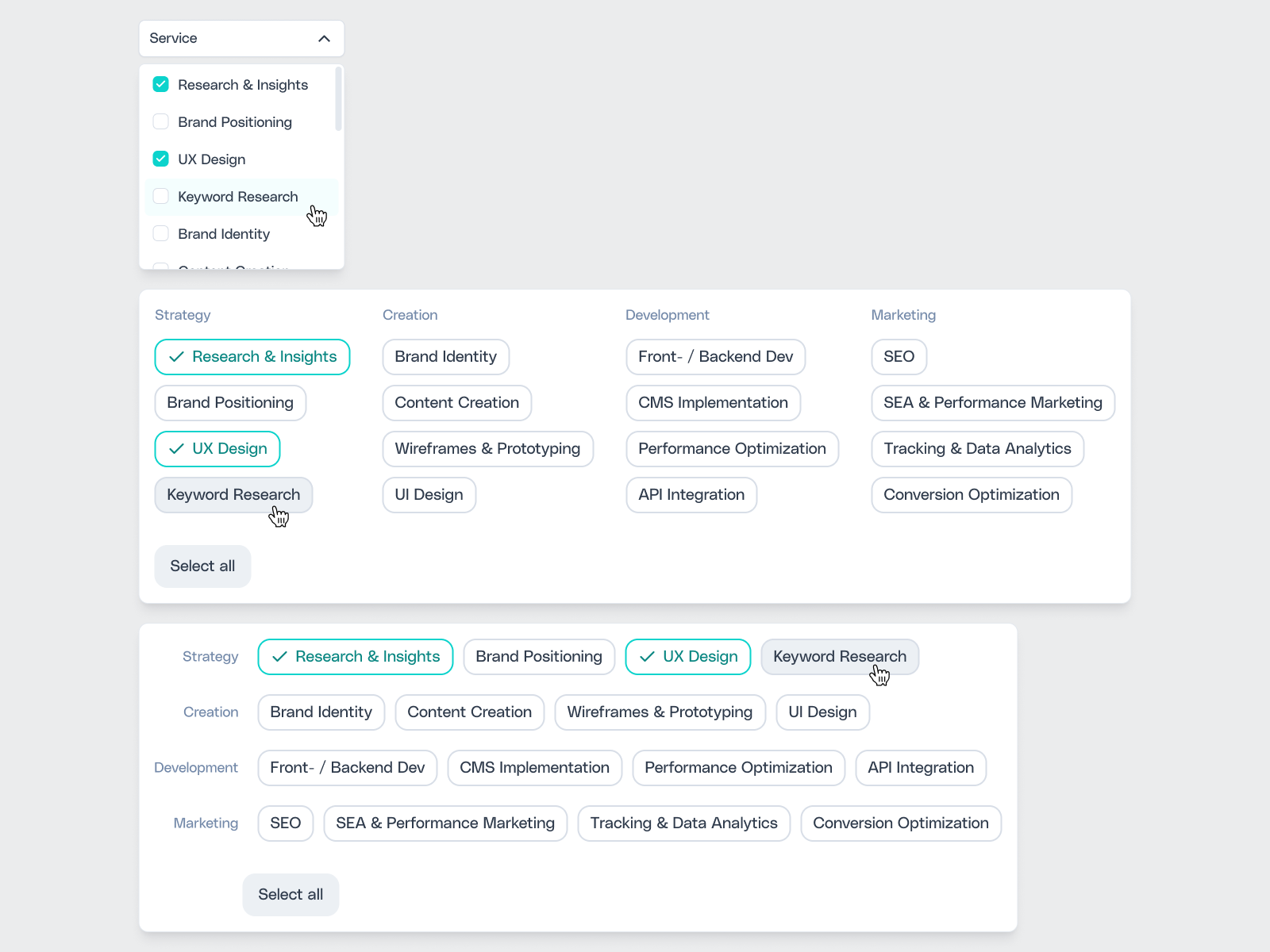 Filter component exploration 📄